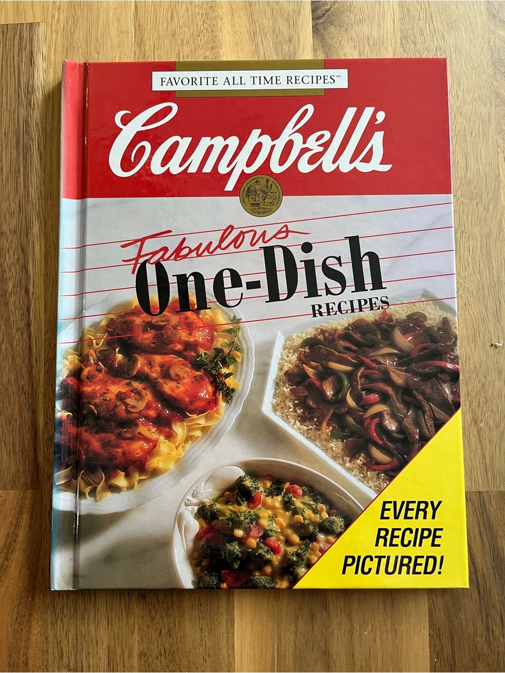Vintage 1992 Campbell's Fabulous One-Dish Recipes Hardcover Cookbook